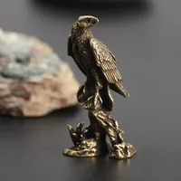 Brass Eagle Statue Vintage Simulated Animal Statue For Home Office Desk Animal Decoration Toy Gift New Home Decoration Gift