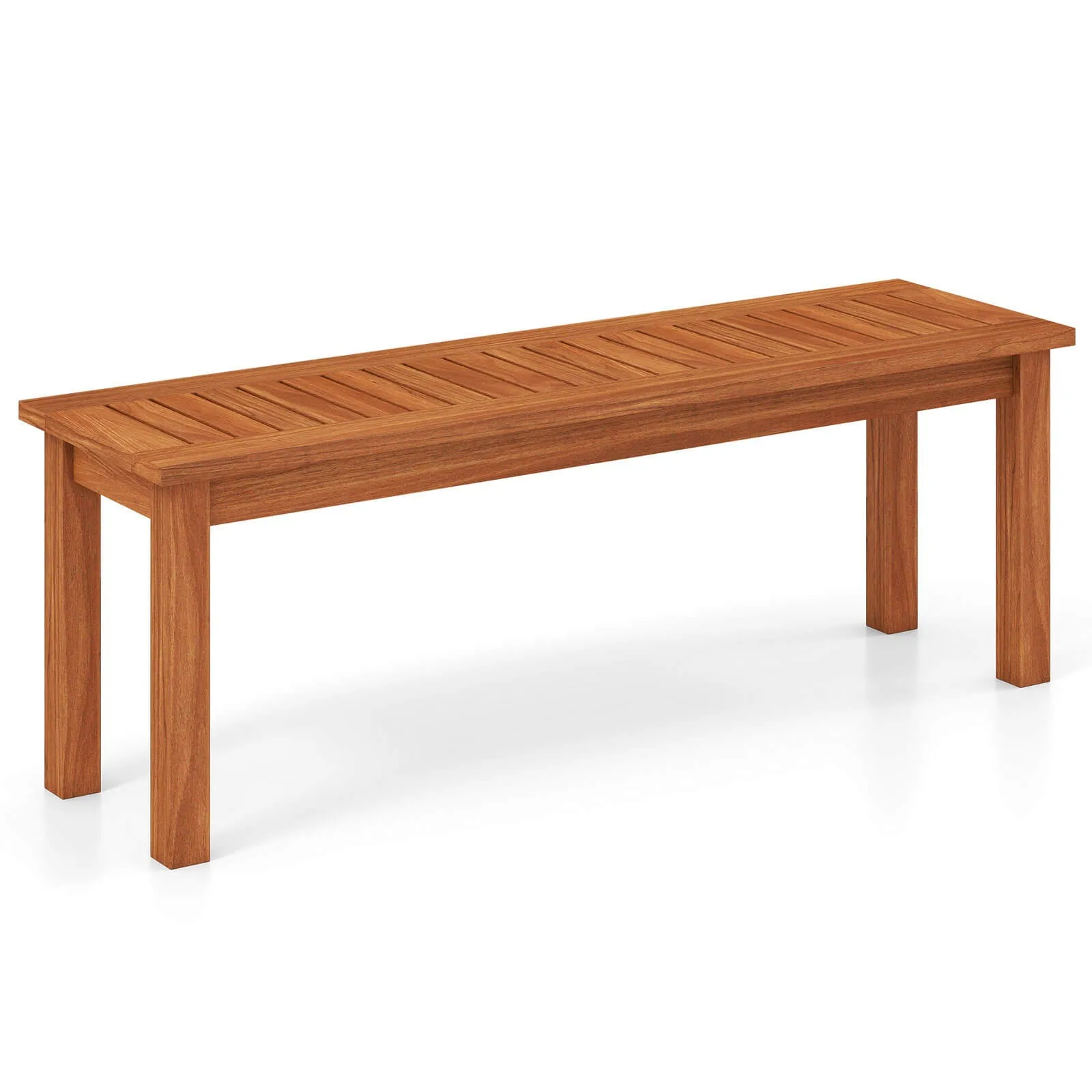 مقعد خشبي خارجي لشخصين مع مقعد مائل، أثاث جلوس لتناول الطعام في الشرفة الأمامية