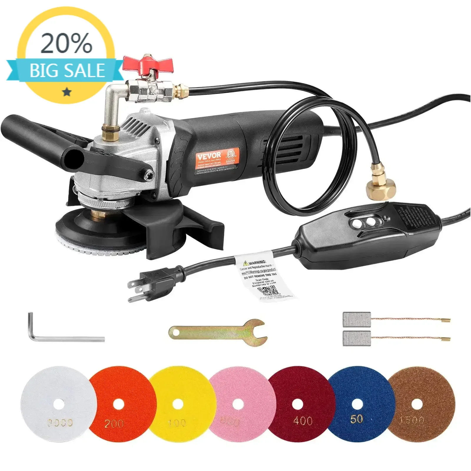 

BestsellerWet Stone Polisher 4-Inch Electric Granite Polisher with 6 Speed 7 Pads