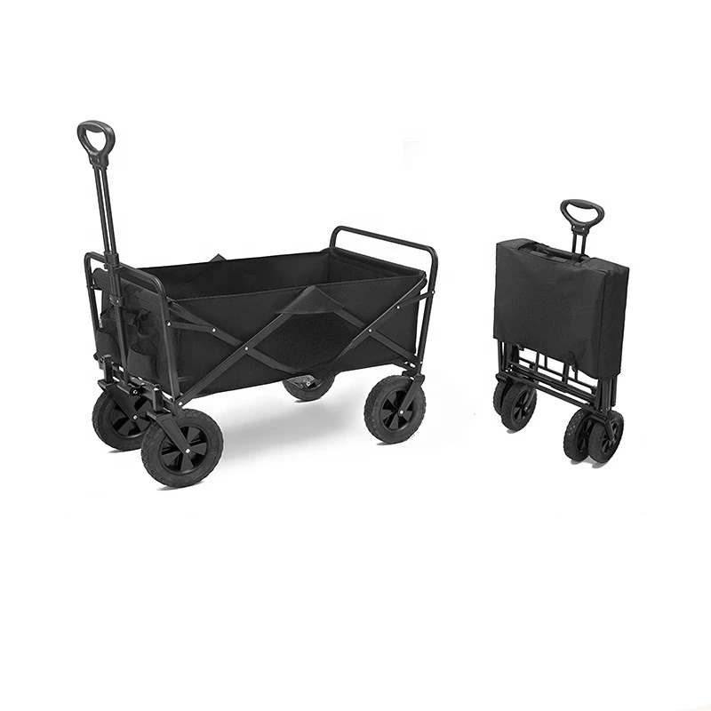 

Foldable Trolley Storage Cart Wagon Outdoor Camping Collapsible Wagon Cart With Carry Bag