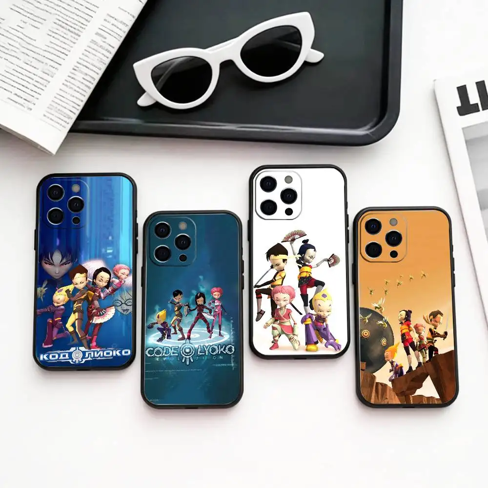 

R-Retro C-Code Lyoko Phone Case Silicone Soft For IPhone 17 16 15 14 13 12 11 X XR Plus Pro Max Plus