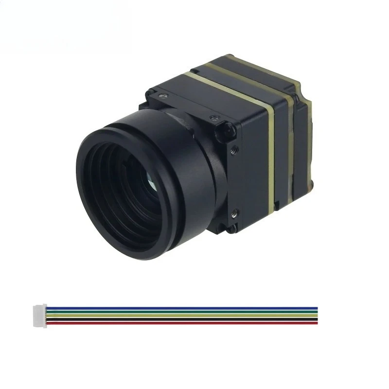 JS 640X512 384X288 256X192 9.1MM Lens Thermal Imager for FPV Drones with CVBS Interface Longwave IR 12um Micro Camera Module