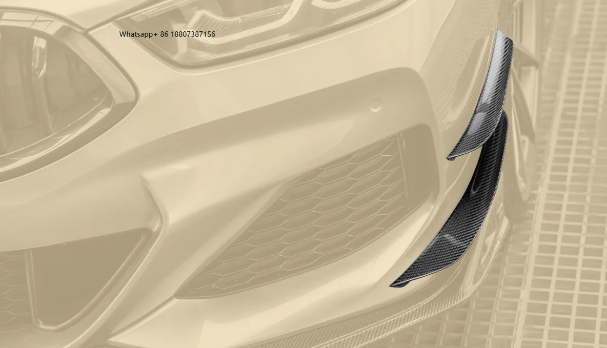 

Новинка для BMW 8 серии G14 G15 G16 M Sport 2019-2021: карбоновый сплиттер переднего бампера с выхлопом, элементы обвеса кузова