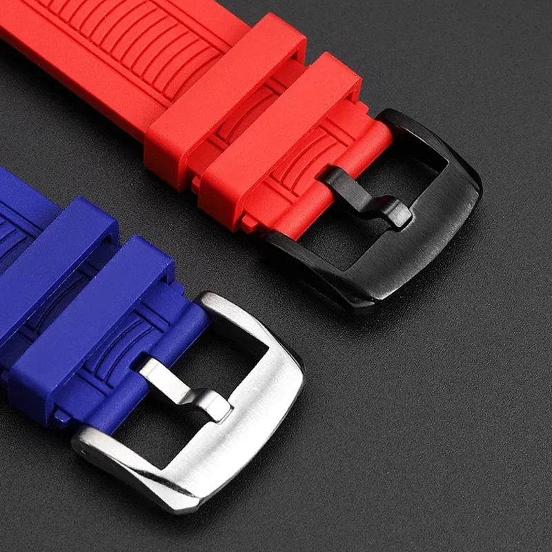 22 مللي متر الرياضة سيليكون المطاط ل تيسو سباق T115417A سلسلة خاصة مزدوجة الشق حزام ساعة اليد T115.427 سلسلة ساعات رجالي