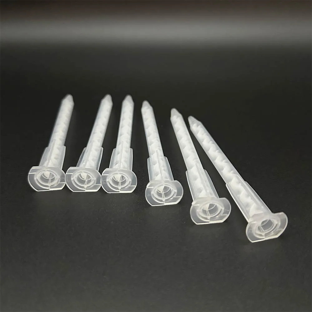 103mm Static Mixer Nozzle  1:1 Ratio Epoxy Mixing Tube for 50ml AB Glue Cartridge  Leakproof Precision Tip  50pcs/100pcs