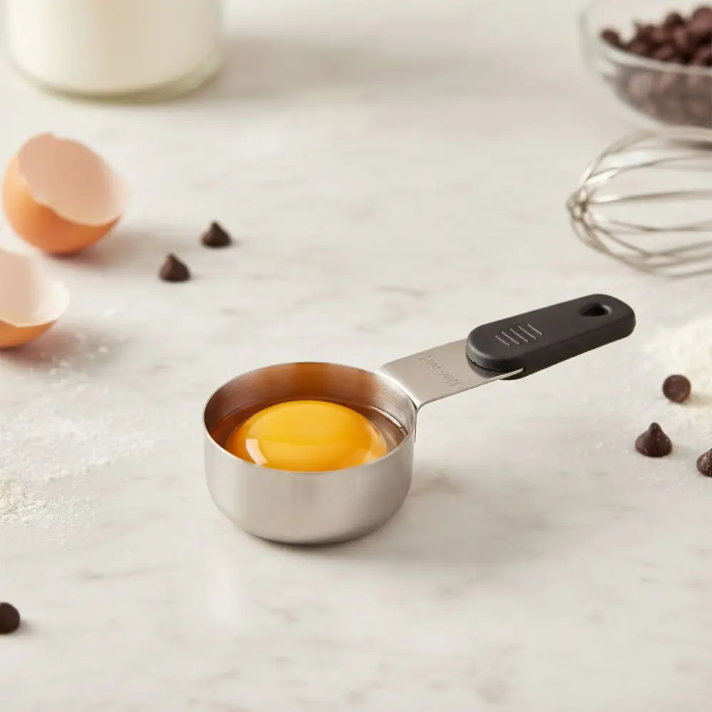 7 Piece/Set Magnetic Handle Stainless Steel Measuring Spoon Various Capacities with Scale Baking Measuring Cup Rust-proof