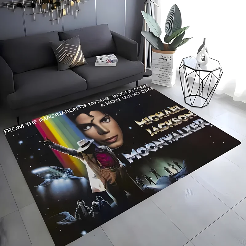 Retro printed Michael Jackson carpet living room bedroom home decor baby mat bathroom kitchen non-slip carpet birthday present