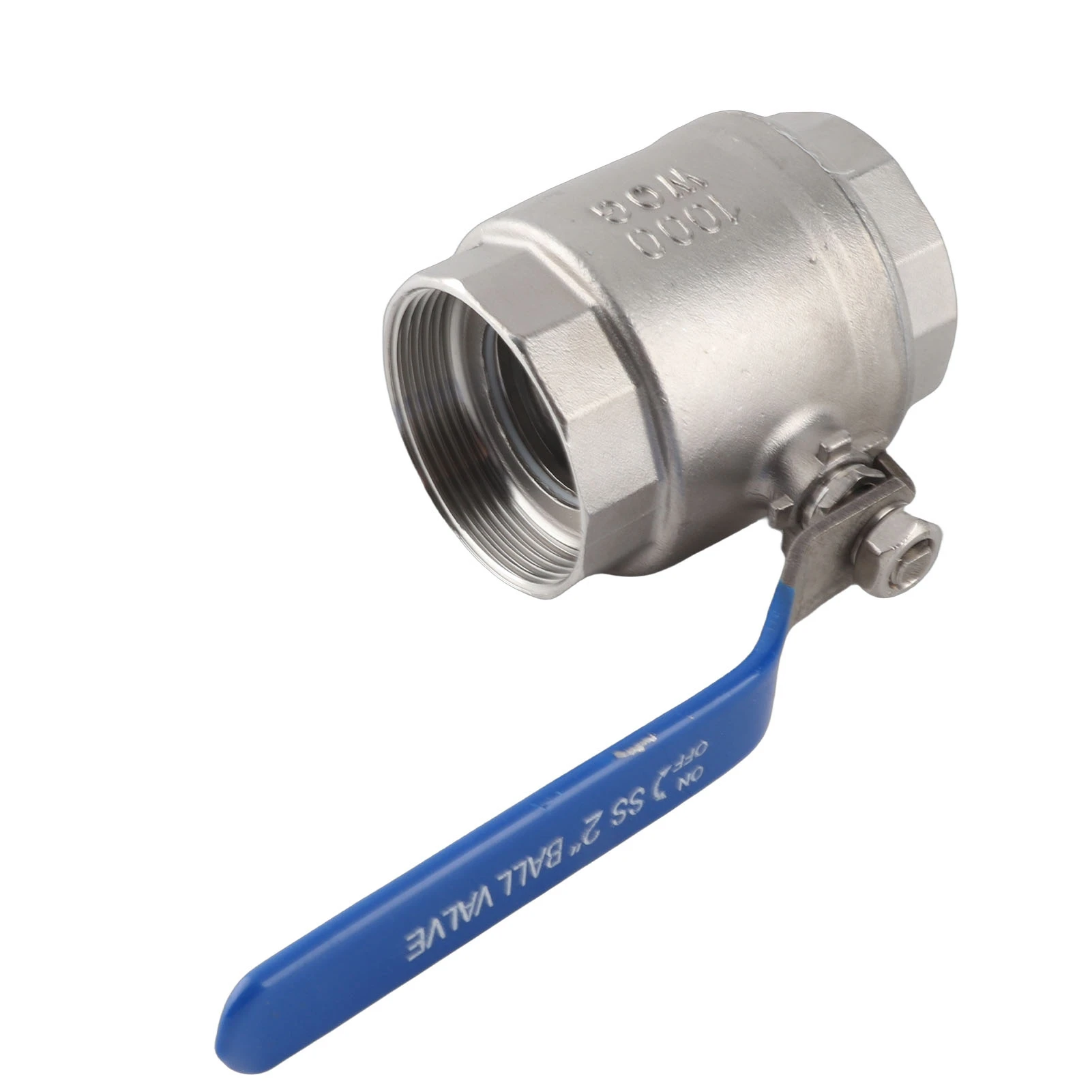 2in 304 Stainless Steel Two Piece Full Port Female Thread Ball Valve 2" DN50 1000 WOG Manual Ball Valve view 6
