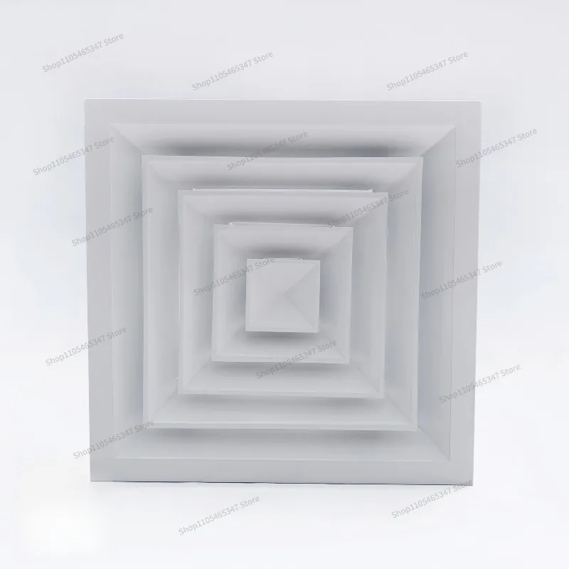 For Fresh Air System Diffuser Abs Square Vent, Single-layer Louver, Removable, Central Air Conditioner Outlet