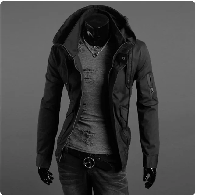 

Men's 2026 Spring and Autumn New Black Fashion Jacket Casual Handsome Korean Style Trendy Work Jacket