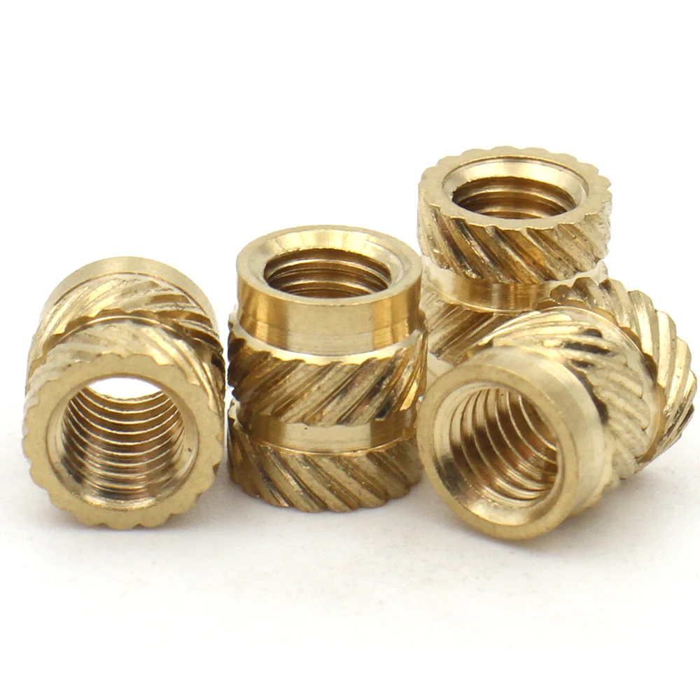 10/15/20/40/50/100pcs M1 M1.2 M1.4 M2 M2.5 M3 M4 M5 M6 M8 Thread Knurled Brass Heat Insert Nut Copper Embedment Embed Parts Nuts image 4