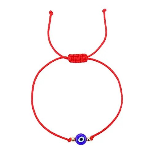 Evil Eye Bracelet Anklet Black Red String Lucky Protection Handmade Adjustable Bracelets for Women Men Boys Girls