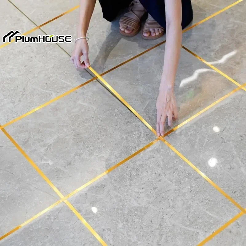 New Gold Self-Adhesive Tile Stickers Tape Floor Waterproof Wall  Sealing Strip Tile Beauty Seam Sticker Home Decor