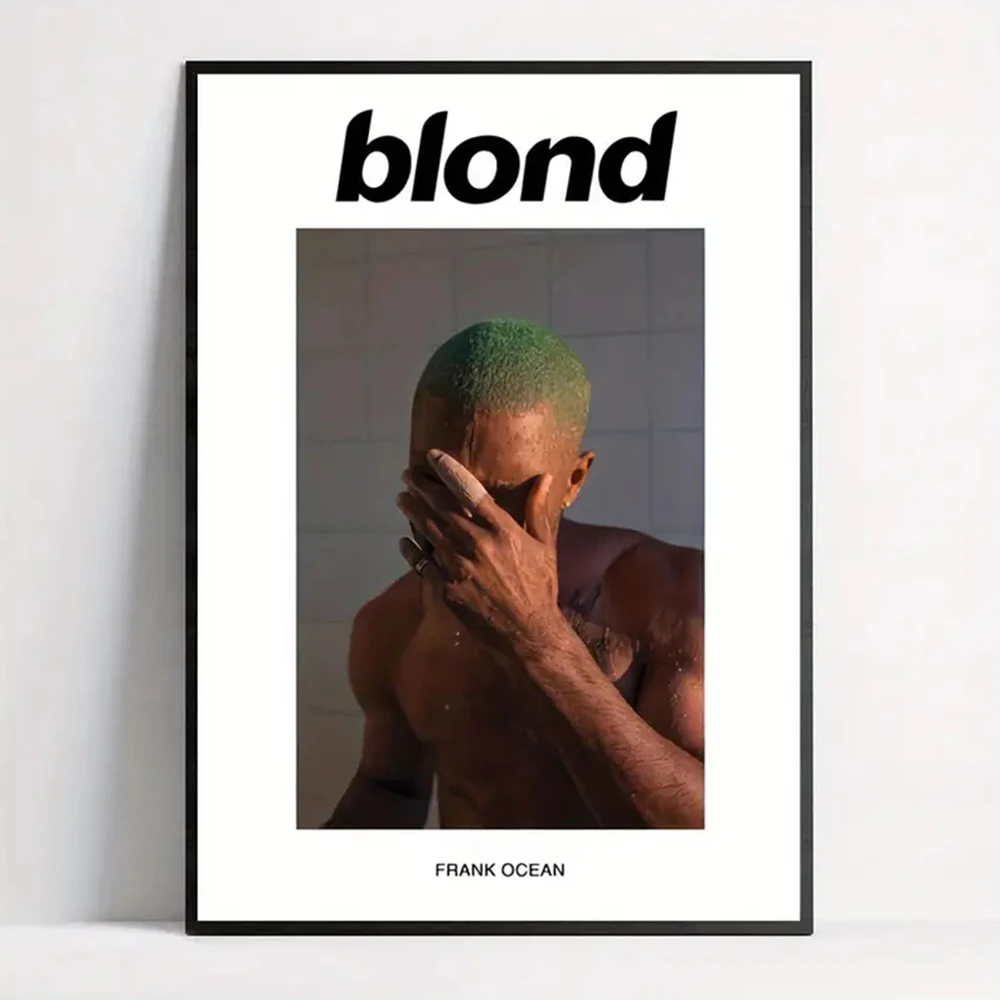 Modern Inspired Music Frank Ocean Album Art Print No Frame Chic Blonde Concert Poster For Living Room Bedroom Office Home Decor