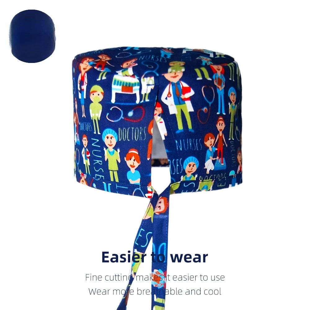 여성 남성 병원 정형외과 수술모 100% 면 통기성 수술용 모자 의료 간호사 의사 작업용 외과의사 2026