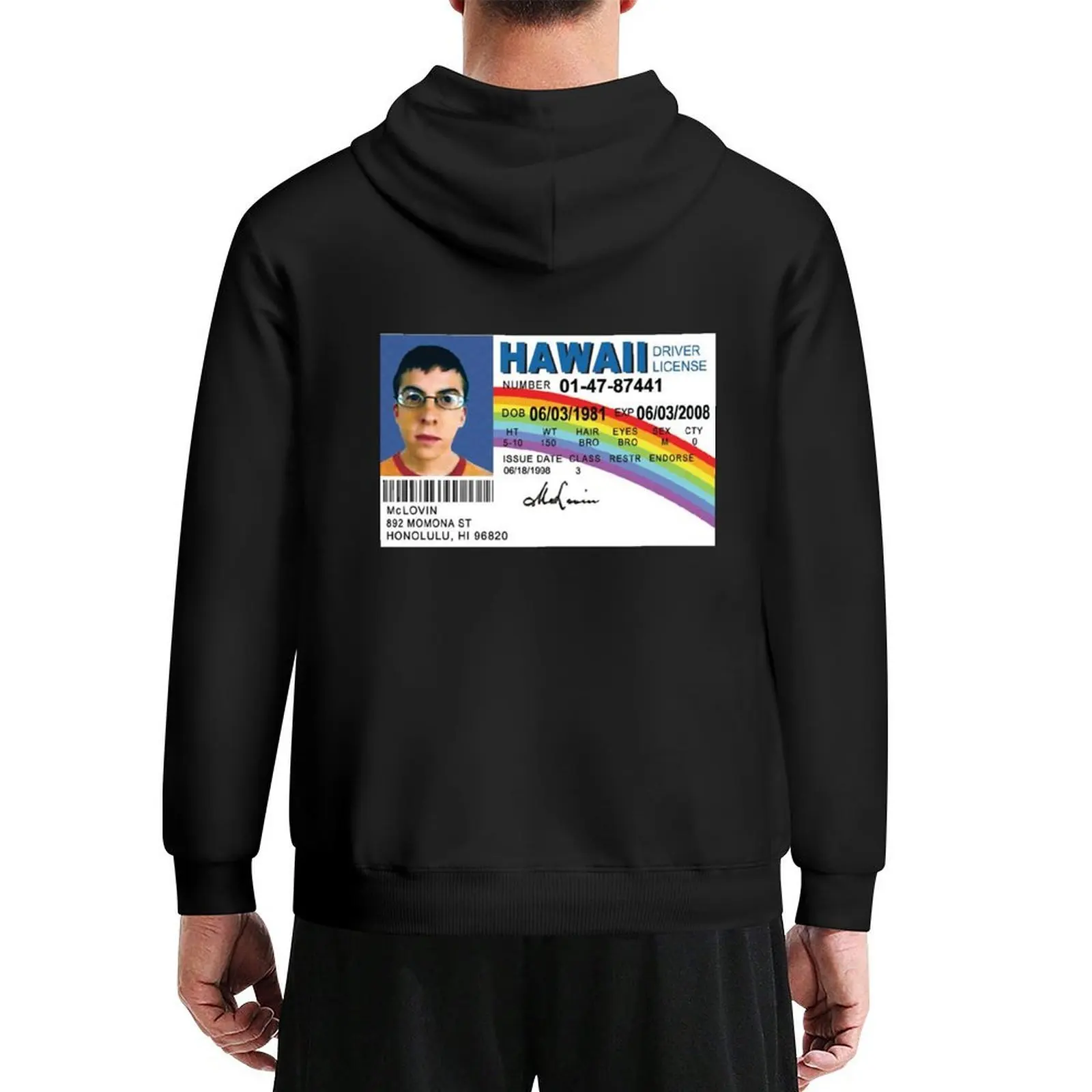 

McLovin Driver License ID Badge , mclovin, superbad, film, super, funny, sarcastic, dark humo Hoodie
