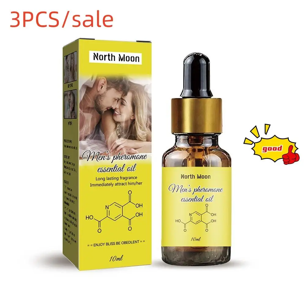 3pcs Pheromone Infused Essential Oil 10ml Pheromone Oil For Men To Attract Women Unisex Fragrance Oil Smell remove