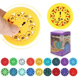 1/9Pcs Math Fidget Spinners Desktop Math Game Addition Subtraction Multiplication Division Math Games Party Favors for Kids Gift