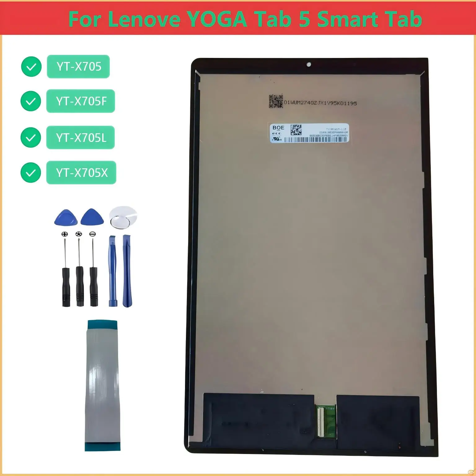 

AAA Ori LCD Display For Lenovo YOGA TAB 5 Smart Tab YT-X705 YT-X705L YT-X705X YT-X705F LCD Touch Screen Digitizer Assembly Panel