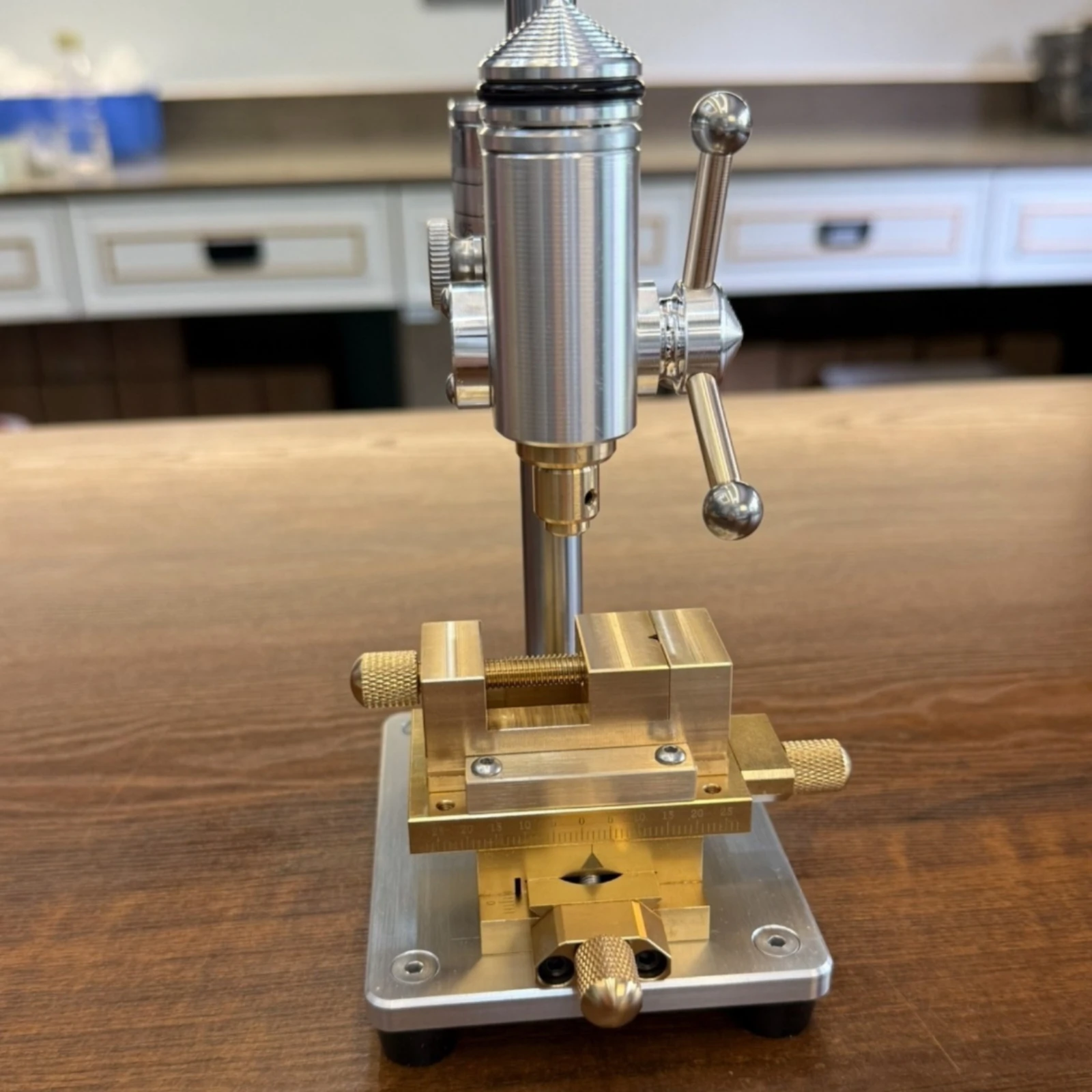 Cross Slide Drill Press Vise All-Metal Cross Slide Vise Tool Low-Height Adjustable for Hobbyists, Bench Drilling, Watch Repair