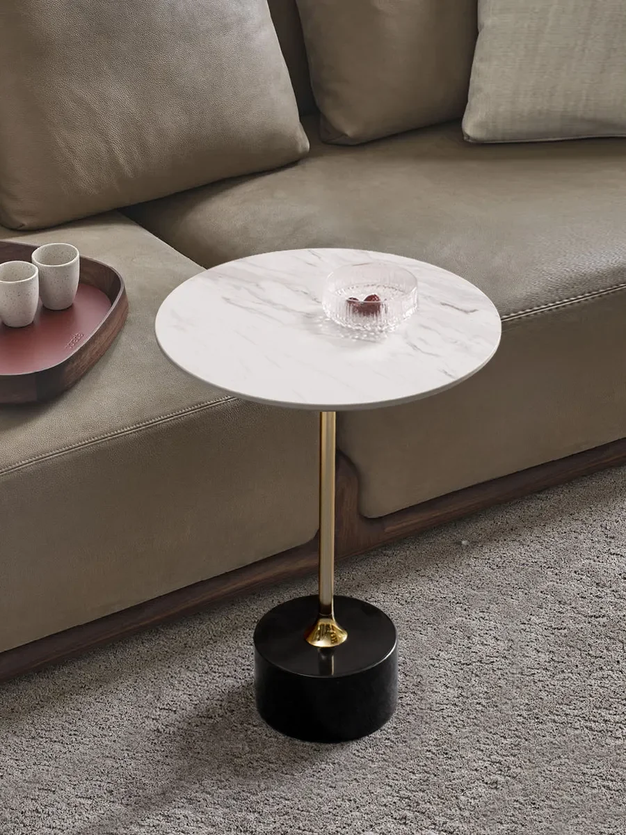 black walnut edge few movable round side table small round table living room sofa edge solid wood shelf corner few