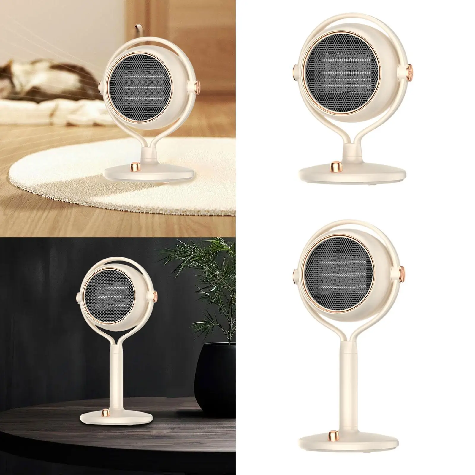Electric Space Heater Space Saving Portable Heater Fan for Home Office Desk