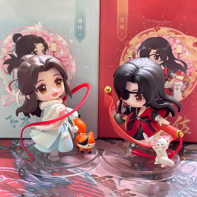 Heaven Officials Blessing Animation Q Version Action Figures Tianguan Blessing Xie Lian Sanlang Flower City Home Collection Toy