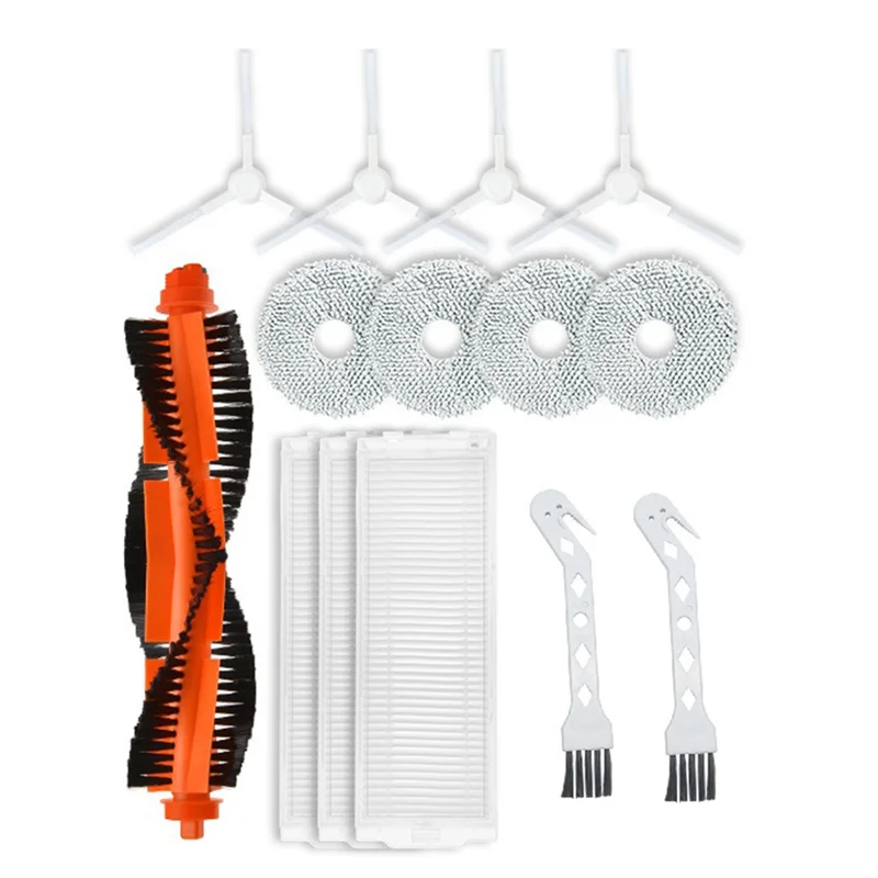 

【Price Drop】For Mijia No-Wash & Mop 2 C101 Robot Accessories Filter Main Brush Cloth Side Brush Replacement Pack Brush