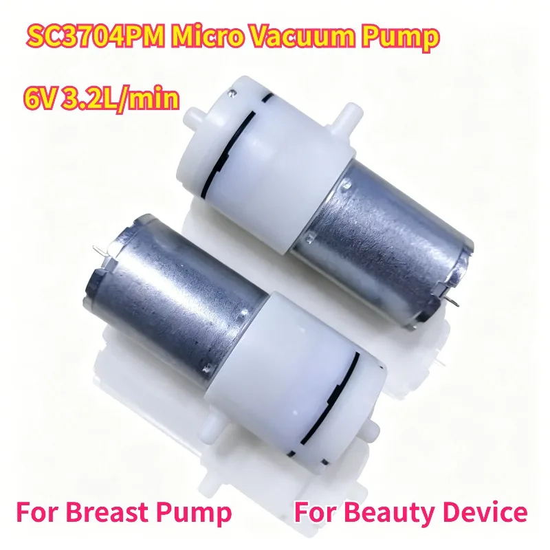 SC3704PM Mini Vacuum Pump 6V 3.2L/min - Micro Air Pump for Breast Pump Beauty Device Medical