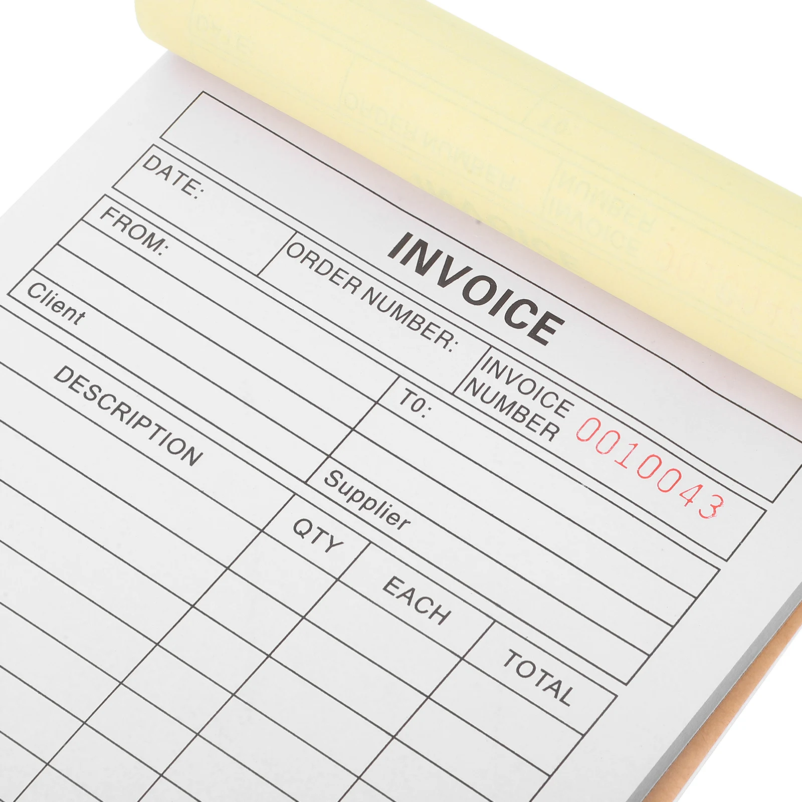 2Pcs Invoice Book Small Business Three Part Invoice Pad Order Receipt Book for Restaurants Florists Photographers