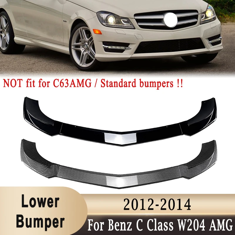 

Передний нижний бампер, спойлер, защита губ для Mercedes-Benz C-Class W204 S204 C180 C250 C300 C350 Facelift AMG 2011-2014