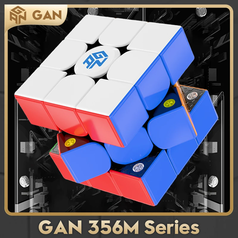 [CubeFun]Original GAN356 M UV 3x3x3 Magnetic Magic Cube 3x3 Speed GAN356M Puzzle GAN 356 M GES Magico Cubo Gancube Professional