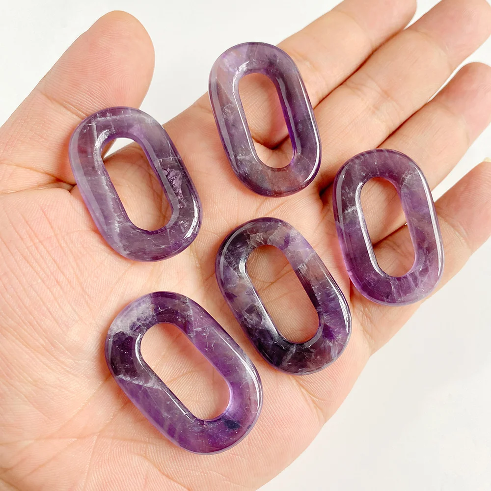 Natural Amethysts Pendant Waterdrop Shape Purple Crystal Quartz Star Crescent Charms For Jewelry Making Necklace DIY Bracelet