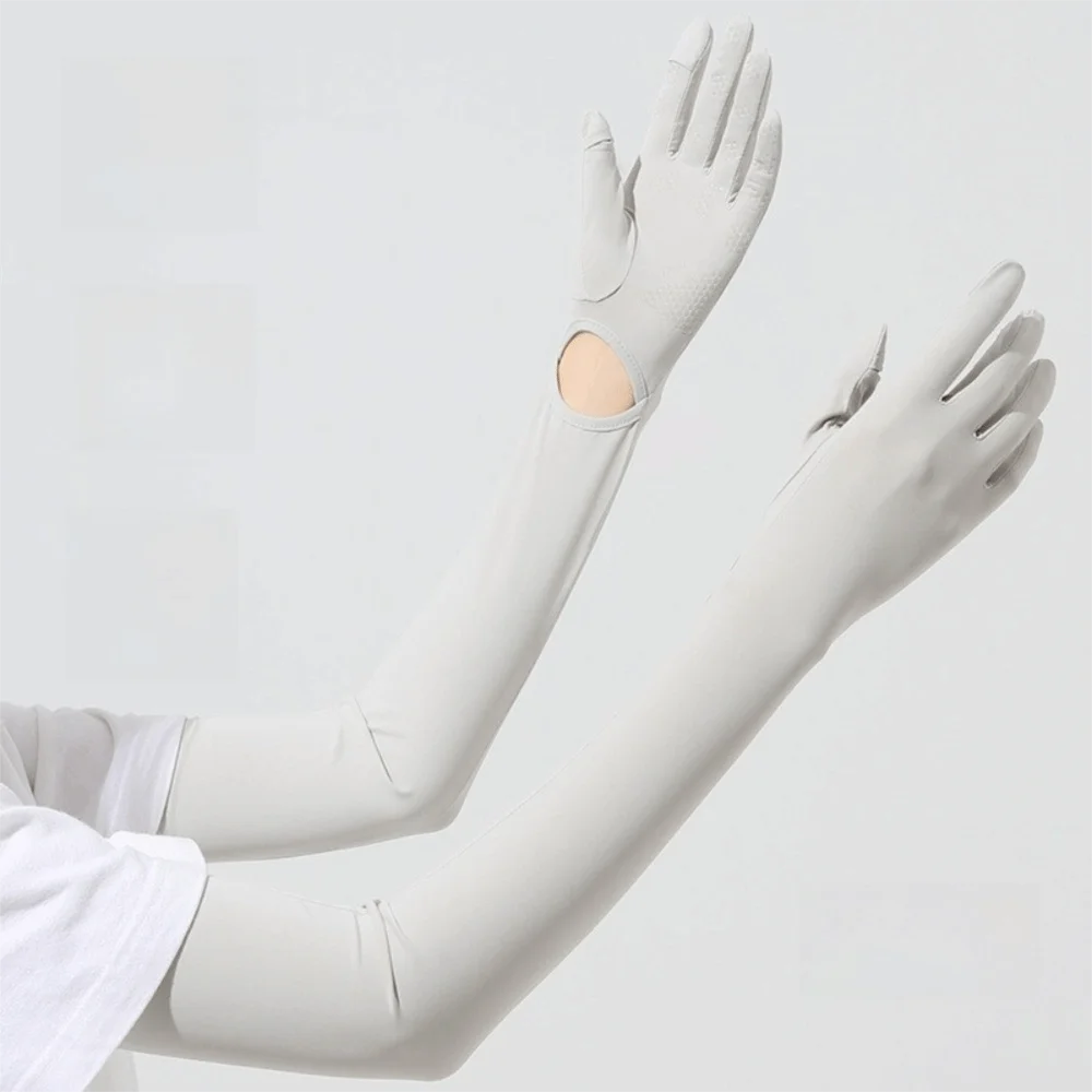 

Breathable UV Protection Sun Protection Gloves Long Gloves Touchscreen Ice Silk Sleeve Ice Silk Bicycle Gloves Travel