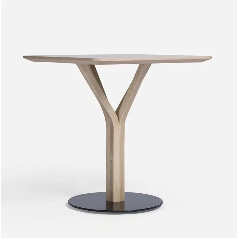 Modern Solid Wood Dining Table and Chair Set Square Design for Living Room Small Coffee Table Furniture Home Decor Square