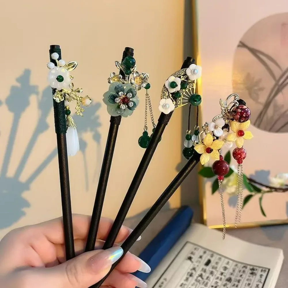 Wholesal Orihan Chinese Hanfu Hair Accessory Set Hair Flower Pins Vintage Jewellery Cute Accessories