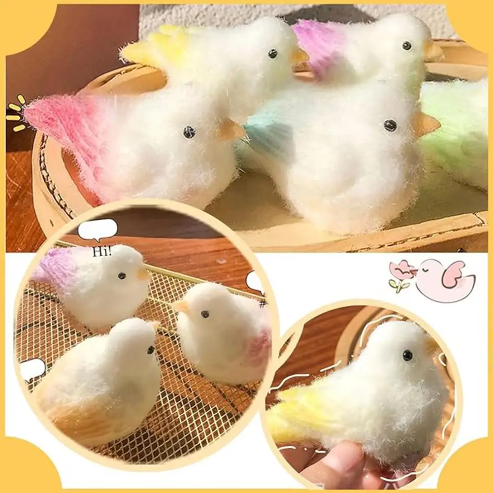 

Моделирование мини-птица, забавный попугай, воробей, декомпрессия, вентиляция, чистый артефакт, плюшевая игрушка, ручная работа, высокий M2A6