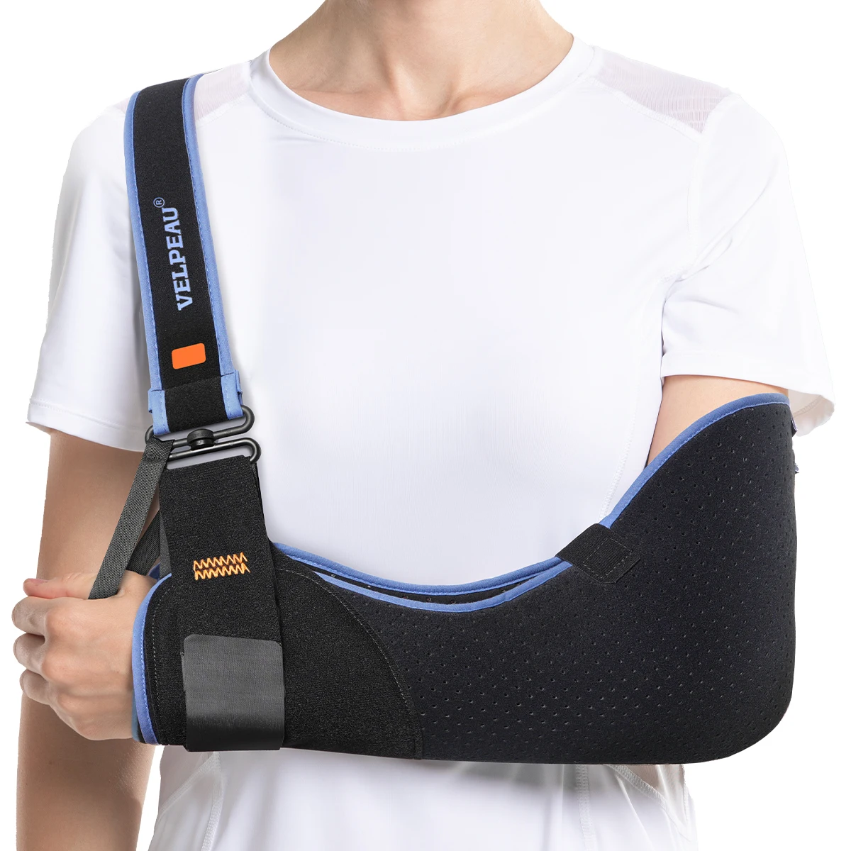 VELPEAU armsling voor rotatormanchetblessure, gebroken hand- en elleboogdislocatie, medische schouderstartonderbreker past op linker- en rechterarm
