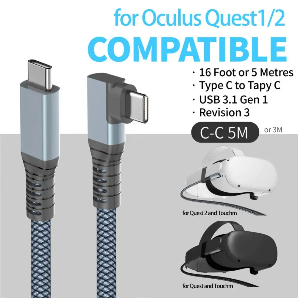 

USB Charging Cable Useful E-Marker Chip High Performance USB3.2 C to C Charger Cable Office Use