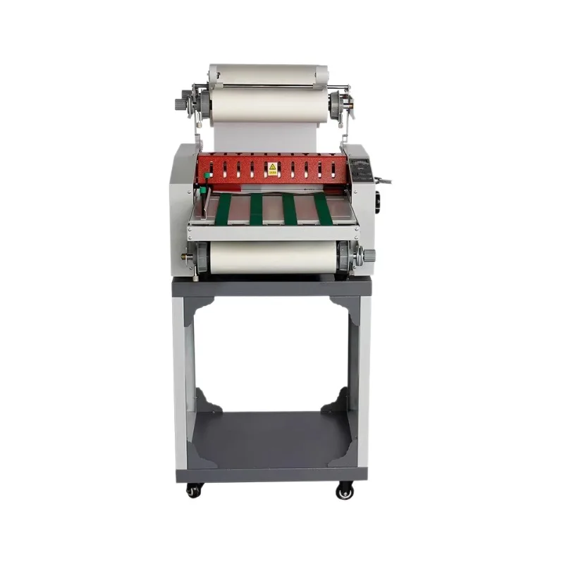 thermal laminating machine VC370 film laminating machine graphic steel roller anti-roll automatic paper collection and trimming