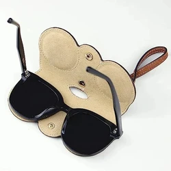 PU Sun Glasses Bag New Sunglasses Protection Cover Cute Eyeglass Clip Simple Eyeglass Bag Pendant    Portable Eyeglass Cases