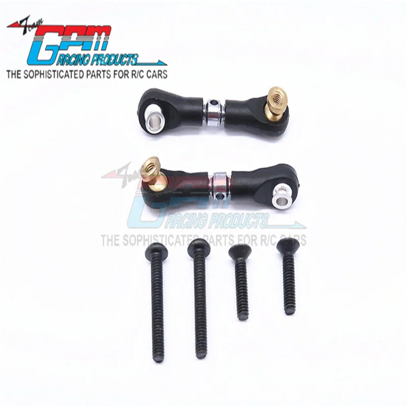 BRACCIO SUPERIORE IN LEGGIA GPM (DISIGN TIE ROD CON FILETTO M3) - 1PR SET CC054/M3-S-BEBK PER TAMIYA CC01 (58324\49490\XC PAJERO) AGGIORNAMENTO
