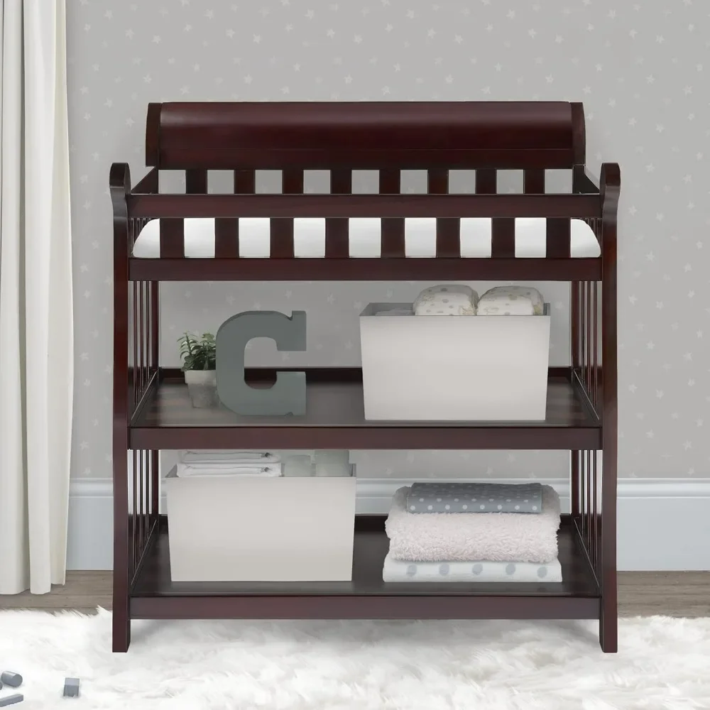 

Changing Table with Changing Pad, Espresso Cherry Changing Tables 1 Count (Pack of 1) Laboratory Furniture