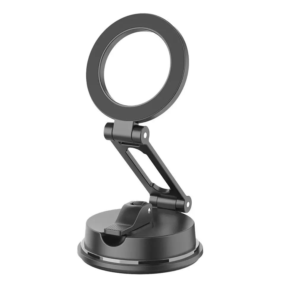 Dashboard Folding Car Mount Metal Magnetic Phone Holder For MagSafe 360° Rotation Strong Magnet Car Mount For iPhone