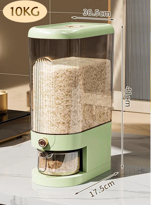 Con scatola di immagazzinaggio per conservare cereali, riso, cucina, per uso alimentare, cereali vari, barili di riso, barattolo sigillato a prova di umidità