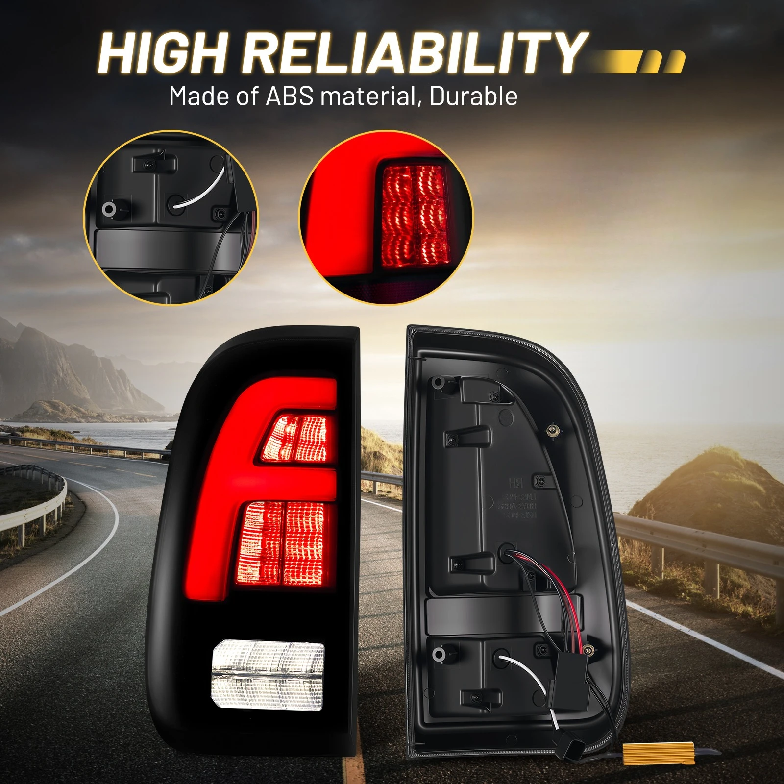 

Светодиодные задние фонари в сборе для Ford F250 F350 F450 2008-2016 гг., задний стоп-сигнал/задние фонари/фонари для бега/задний фонарь указателя поворота