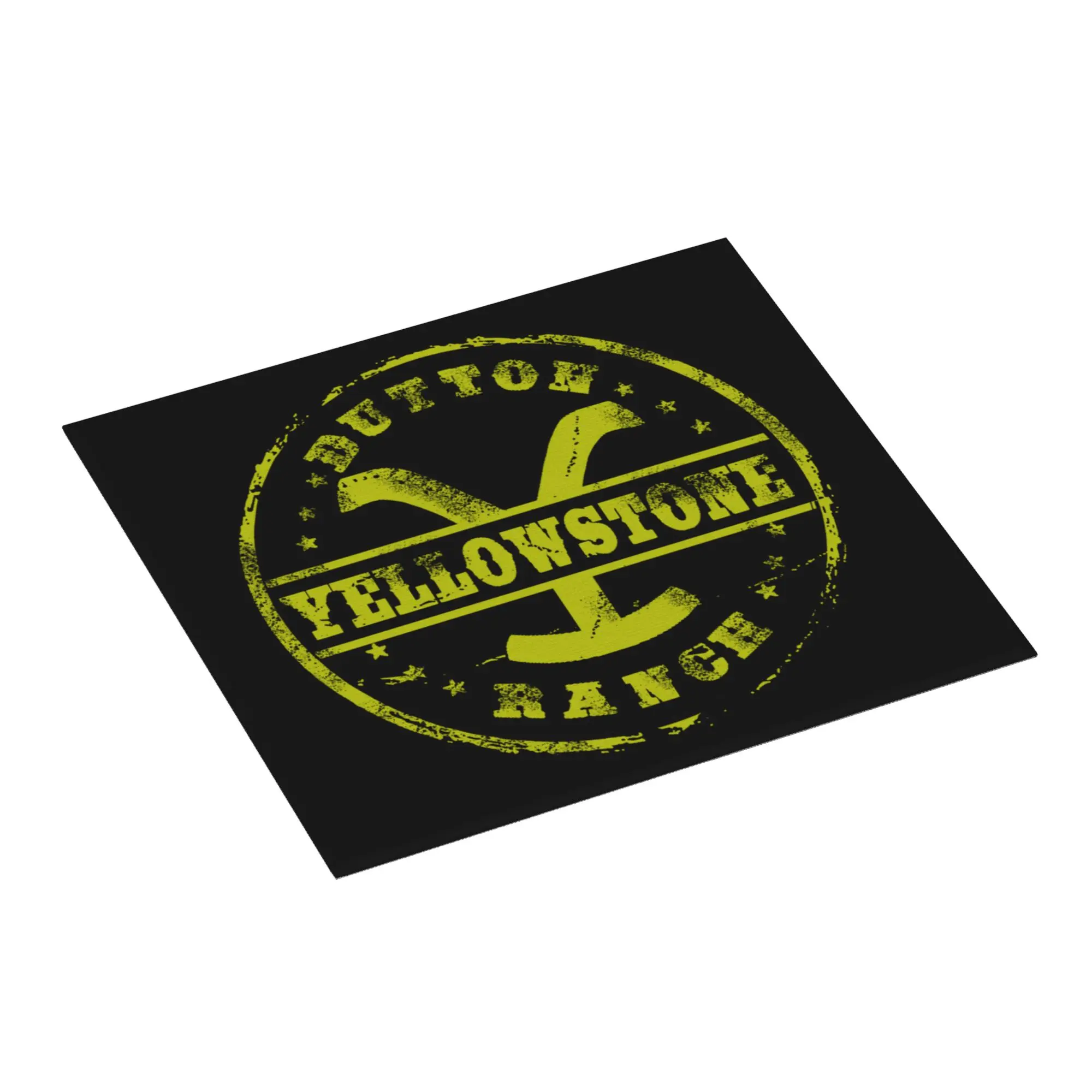 Duton Ranch Yellowstone Logo Non Slip Kitchen Counter Protector Mat Barware Tableware Reusable  Bathroom Drying Mat For Kitchen