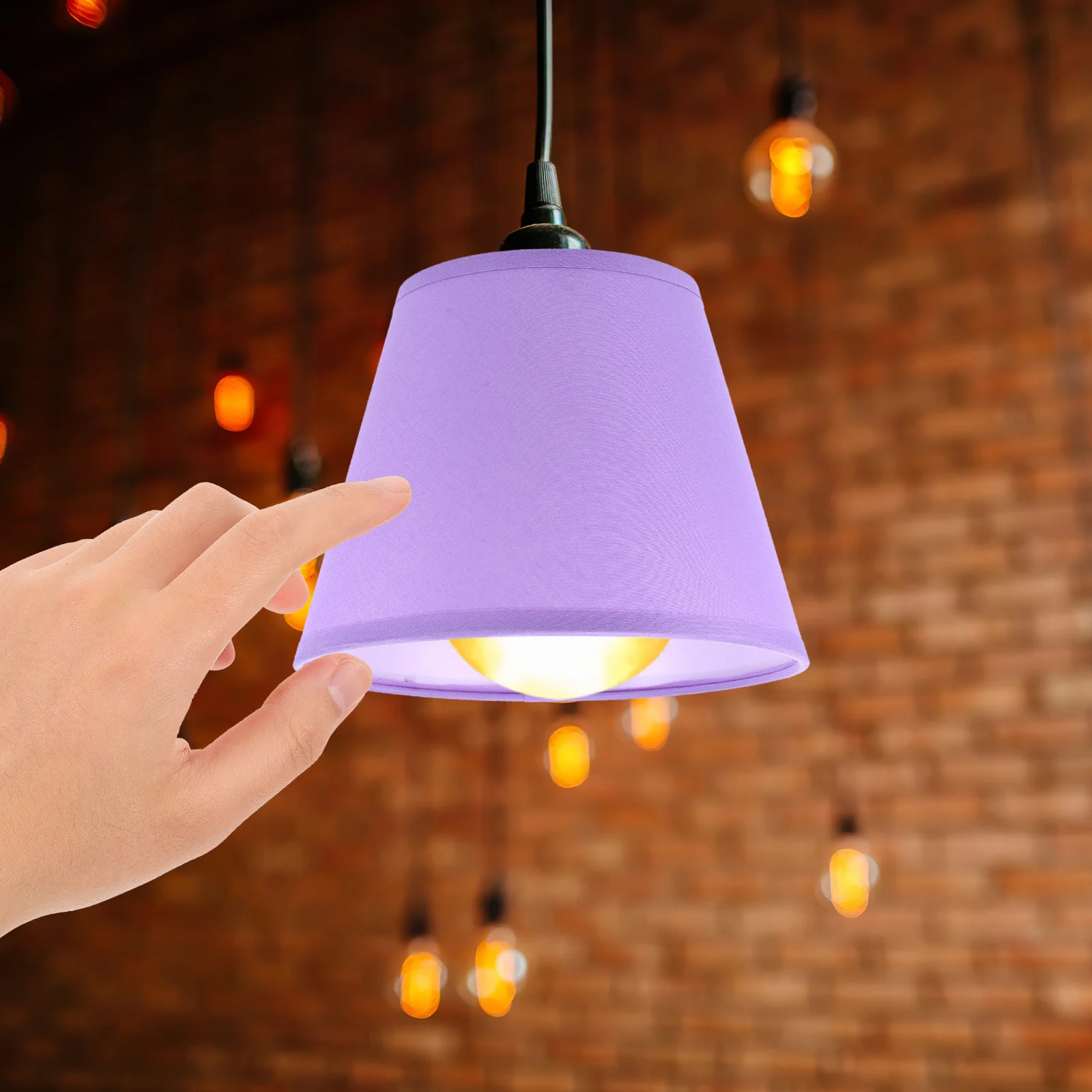 عاكس الضوء الحديث لمصباح مكتبي مصباح الطاولة استبدال المنزلية السرير ضوء الظل الكتان النسيج غطاء مصباح أرضي