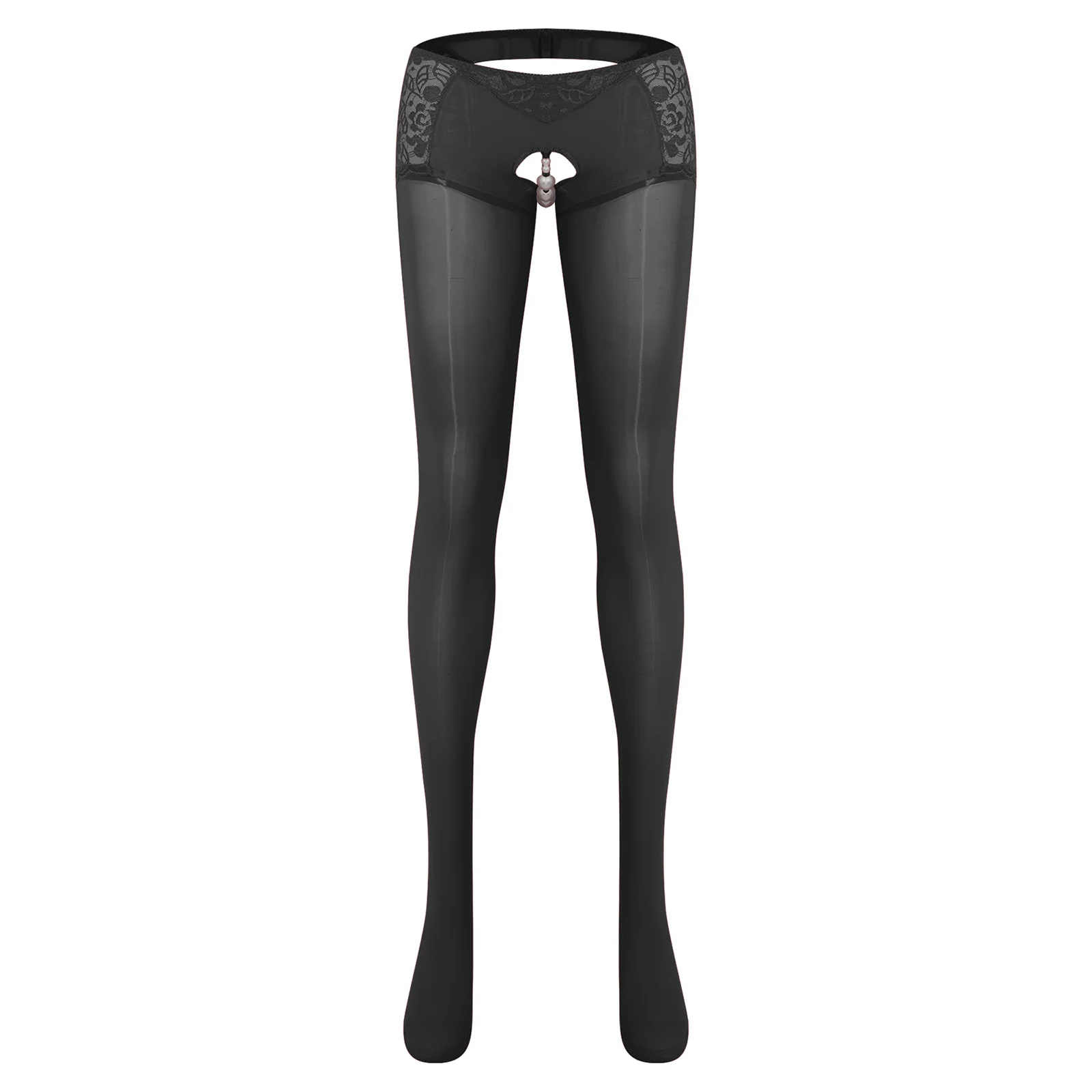 

Женское нижнее белье с открытой попкой, колготки для флирта, жемчужный декор, эротические чулки, колготки для нижнего белья, свидание, грязная ночная рубашка