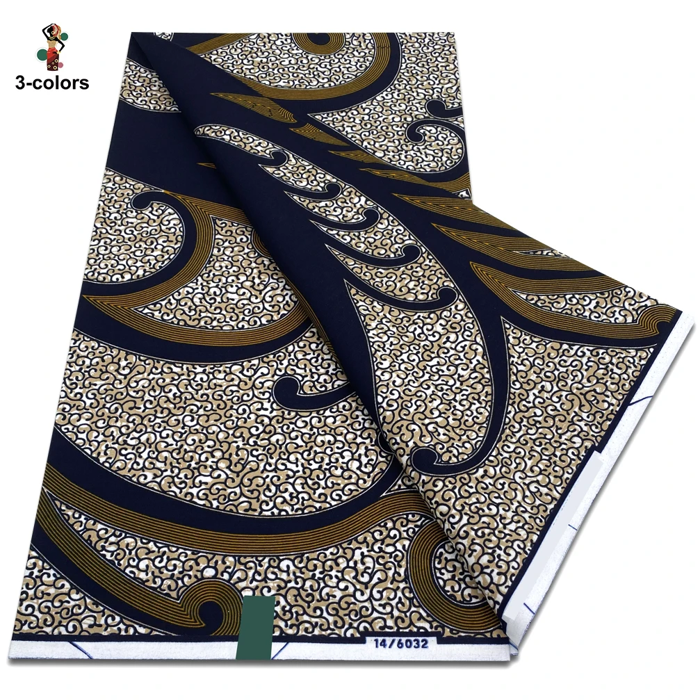 

100% хлопок, голландская ткань с принтом Hollandais 2026, высокое качество, настоящий настоящий воск, гарантированная африканская восковая ткань, голландская Pagne, 6 ярдов